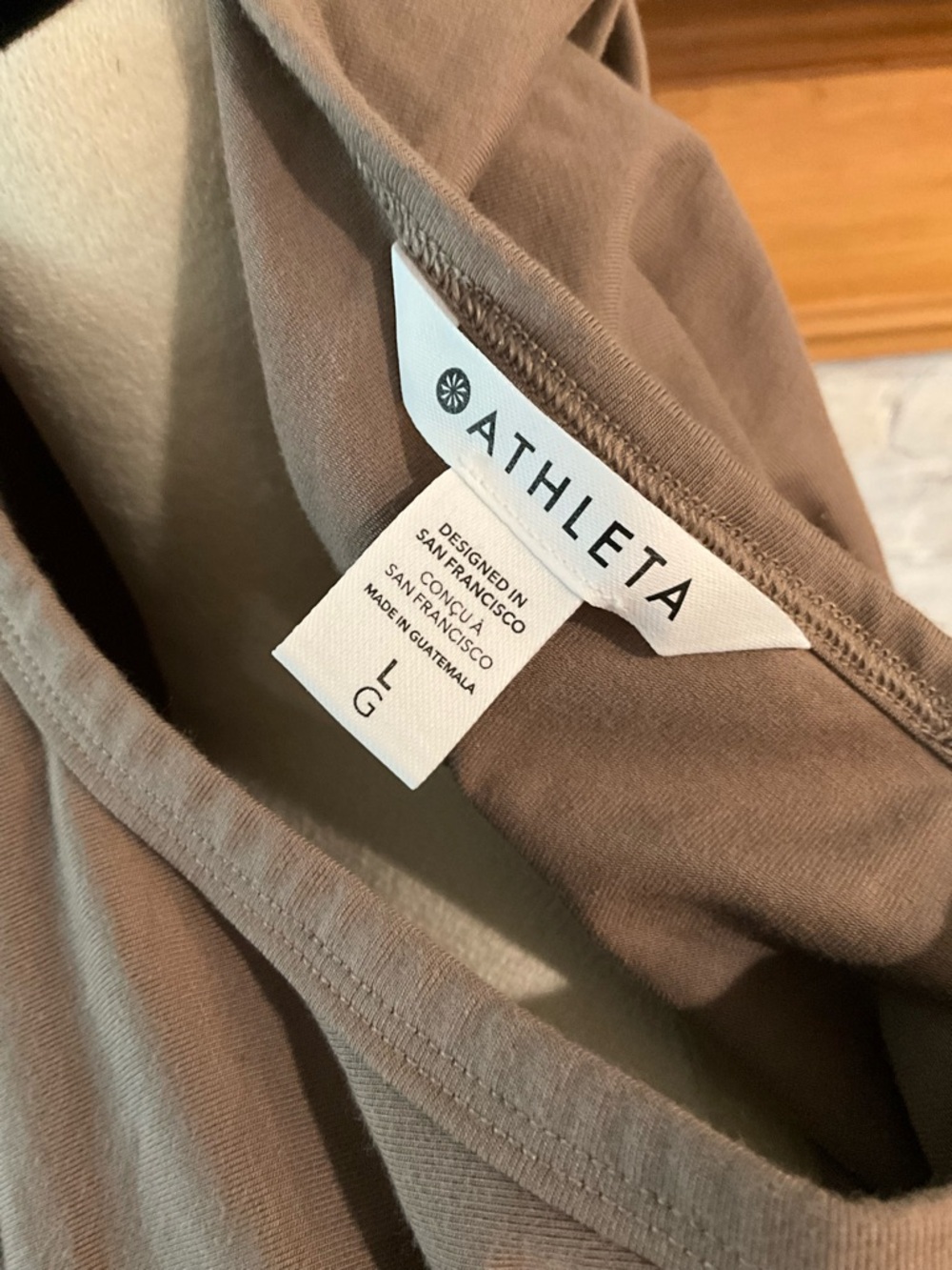 Athleta Short Sleeve Crew Tee in Taupe Gray - Picture 4 of 4